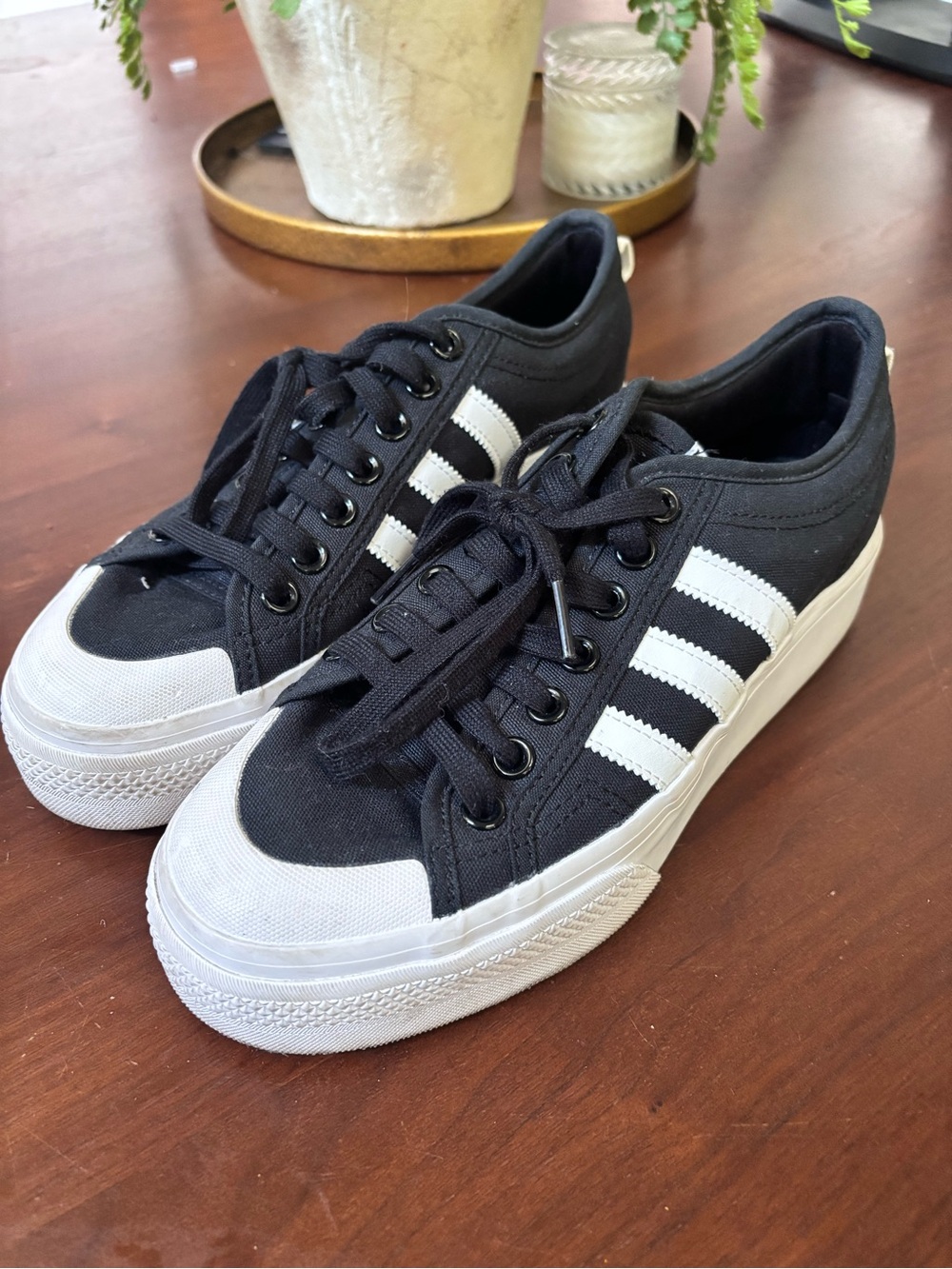 Adidas Black Nizzas size 9.5